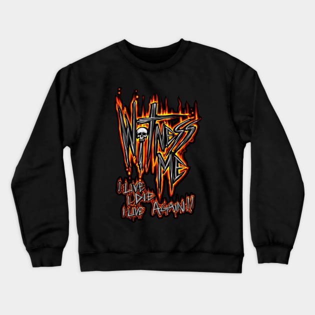 Witness Me Crewneck Sweatshirt by Shawnsonart